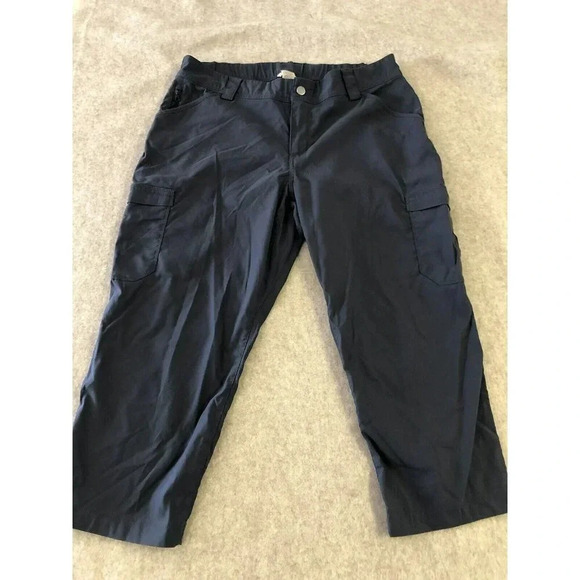 Duluth Trading Co Womens capri 14 Blue Cargo Hiking Active - Picture 5 of 15